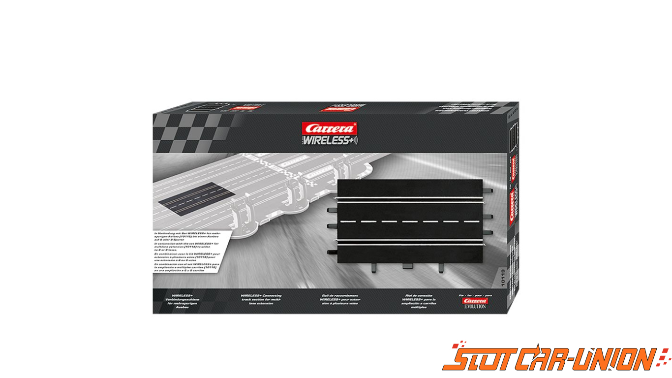 Carrera Evolution 10119 WIRELESS+ Connecting track section for multi-lane  extension - Slot Car-Union