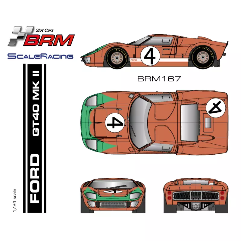 BRM Ford GT40 MKII n.4 –...