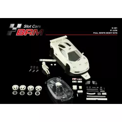 BRM S-301 Carrosserie blanche complète F1 GTR, pièces transparentes peintes et cockpit lexan