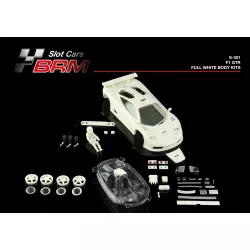 BRM S-301 Full white body F1 GTR, painted transparent parts and lexan cockpit