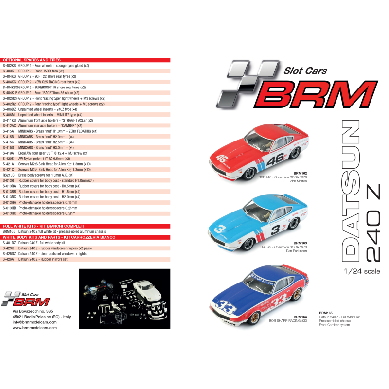 BRM Datsun 240Z BRE n.46 – SCCA Champion 1970-71 – John