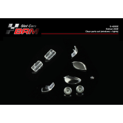 BRM S-425DZ Datsun 240Z – Clear parts set (windows + lights)