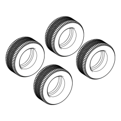 Scalextric W11760 Tyres Pack for Shelby Cobra 289 (4 pcs)