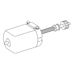 Scalextric W11763 Motor & Pinion Shaft
