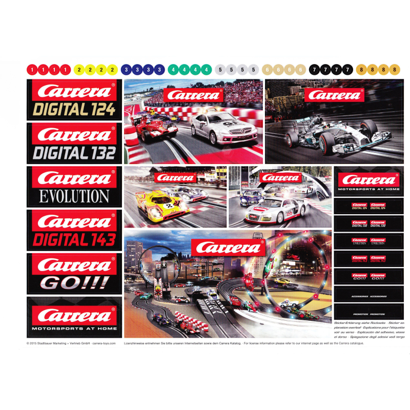                                     Carrera 71160 Logos sheet stickers