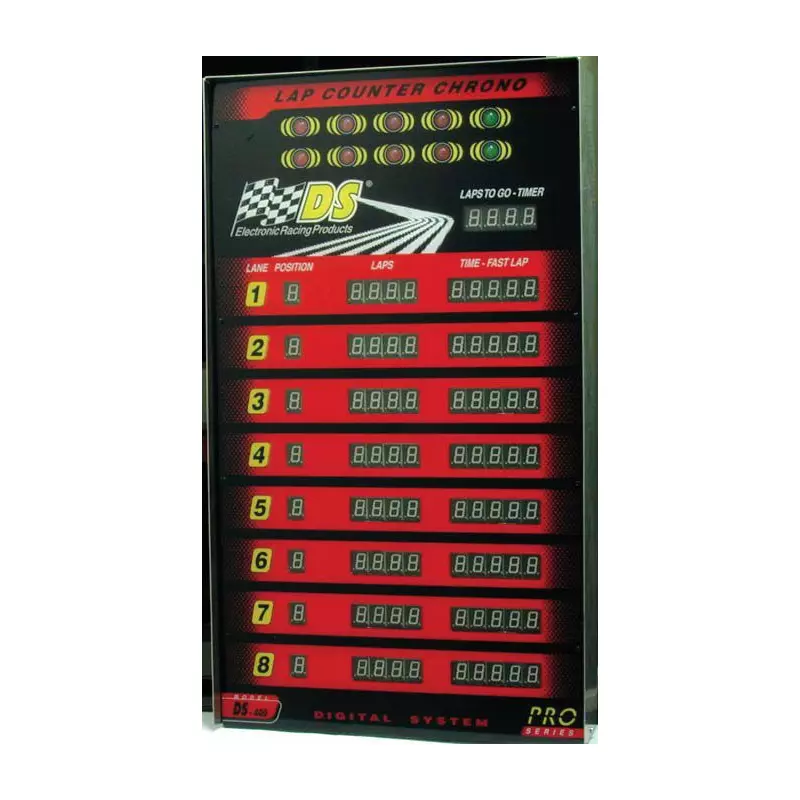 DS Racing DS-400 PRO Super Tower Display for 8 lanes