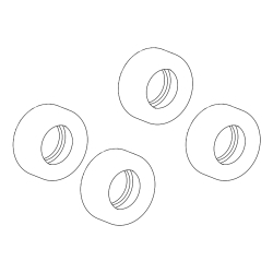 Scalextric Tyres Pack for Shelby G.T.350 (4 pcs)