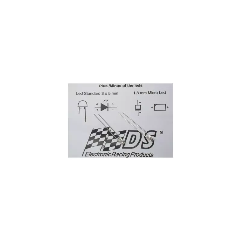 DS Racing LED Blanc Xenon 3mm