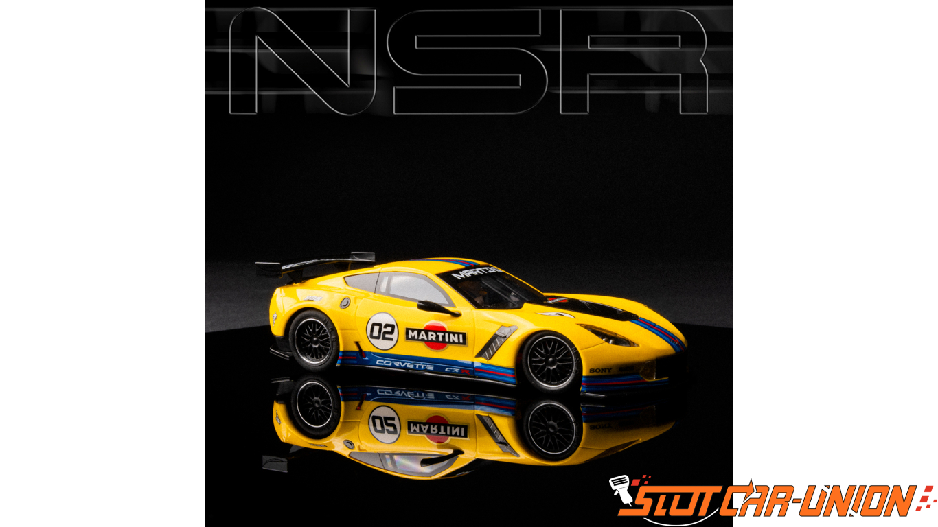 NSR Corvette C7.R - Martini Livery Yellow n.2 - Slot Car-Union