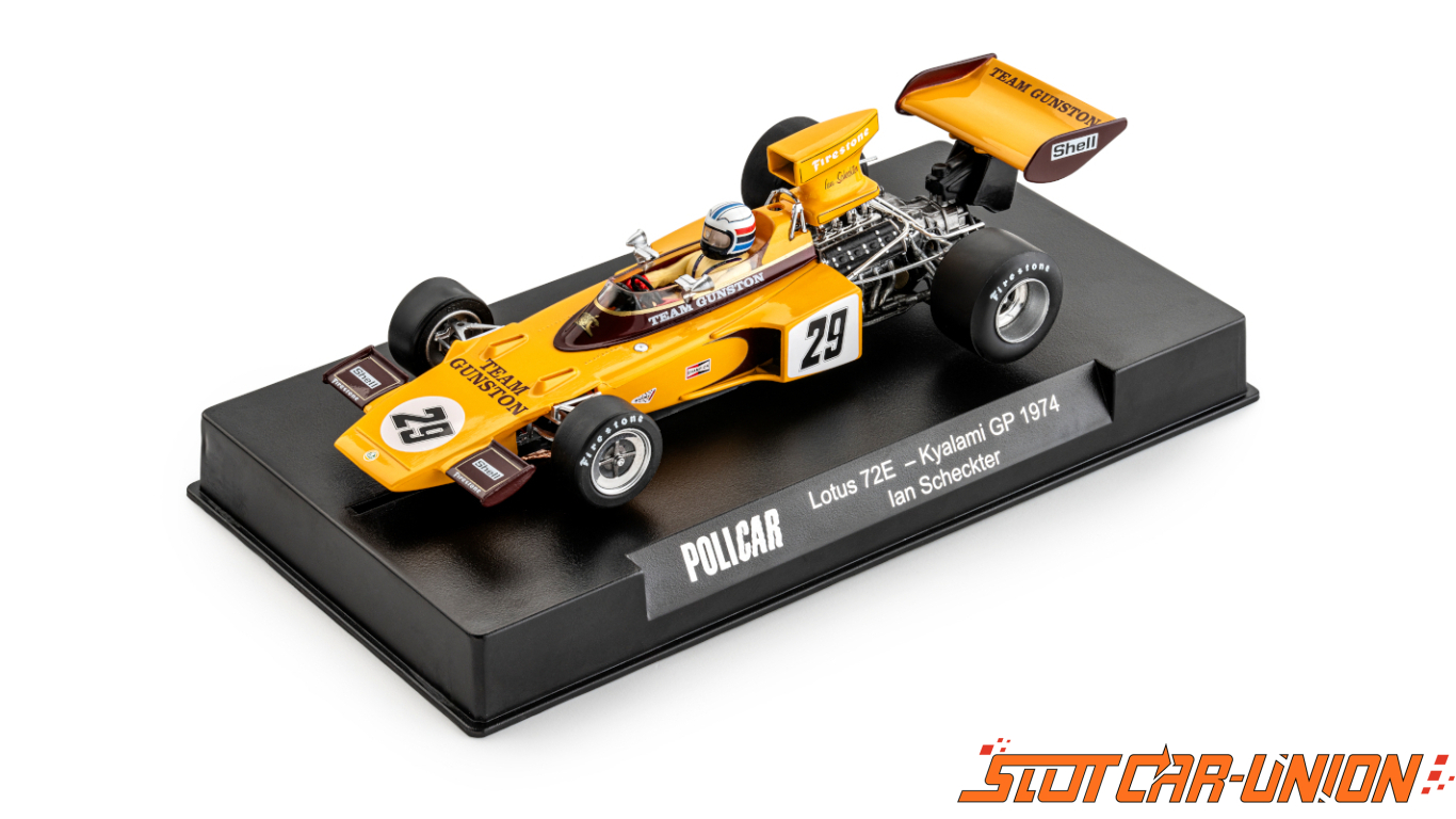 Policar Lotus 72E n.29 Kyalami GP 1974 I. Scheckter Slot Car Union