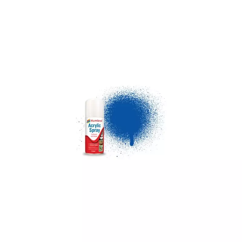 Humbrol AD6014 No. 14 French Blue Gloss - 150ml Acrylic Spray Paint