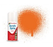 Humbrol AD6018 No. 18 Orange Gloss - 150ml Acrylic Spray Paint
