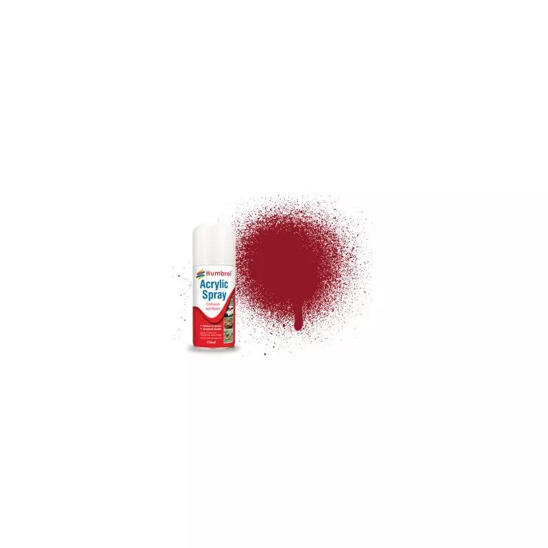 Humbrol AD6020 No. 20 Crimson Gloss - 150ml Acrylic Spray Paint
