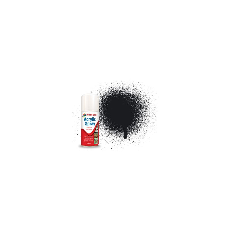                                     Humbrol AD6021 No. 21 Black Gloss - 150ml Acrylic Spray Paint