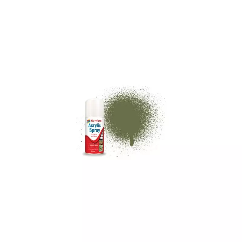 Humbrol AD6080 No. 80 Grass Green Matt - 150ml Acrylic Spray Paint