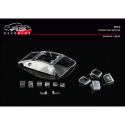 RevoSlot Lister Storm GTM – Painted clear Parts set (Windows + lights)