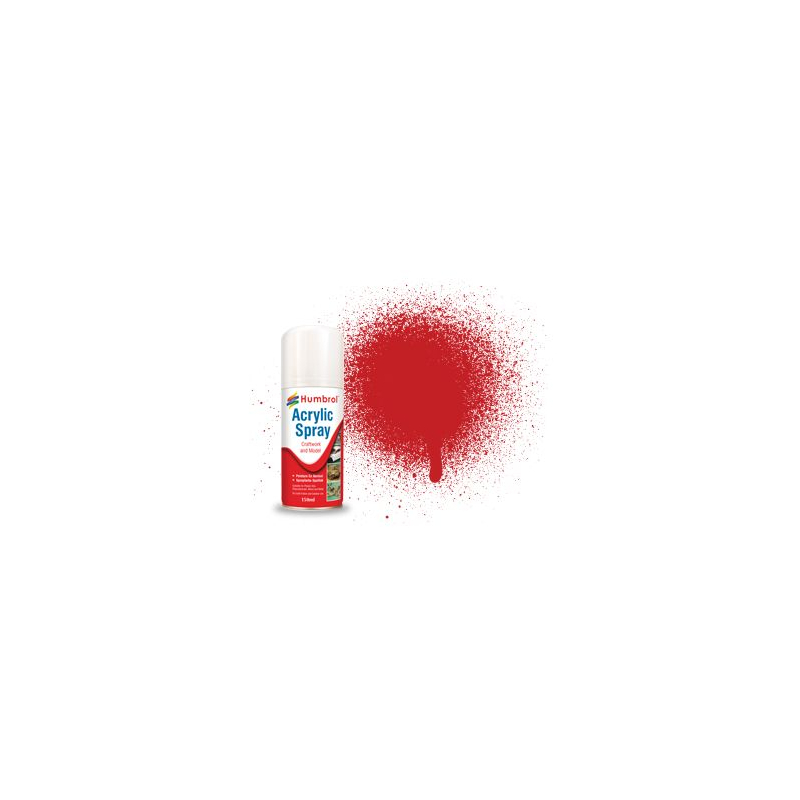                                     Humbrol AD6220 No. 220 Rouge Ferrari Brillant - 150ml Peinture en Bombe Acrylique