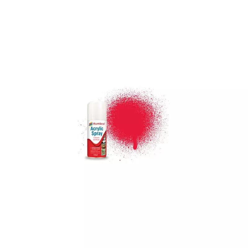 Humbrol AD6238 No. 238 Arrow Red Gloss - 150ml Acrylic Spray Paint