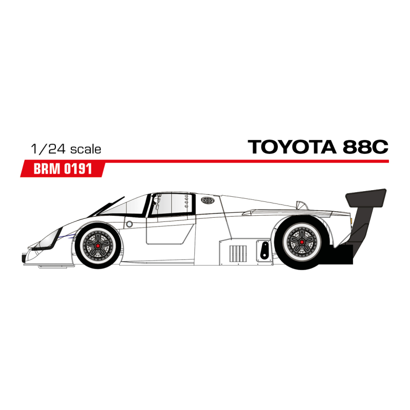 BRM Toyota 88C - Full White...