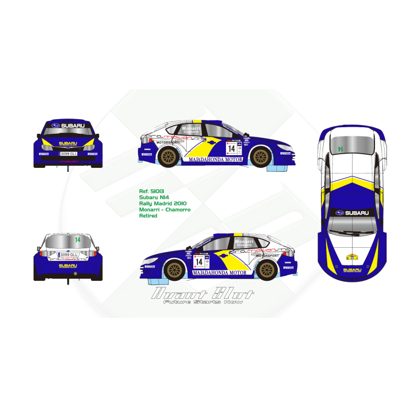 Avant Slot Subaru N14 n.14...