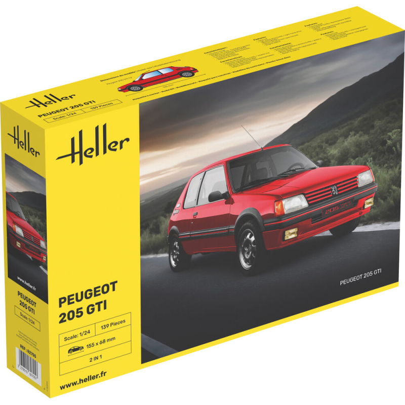 Heller Peugeot 205 GTI in 1:24