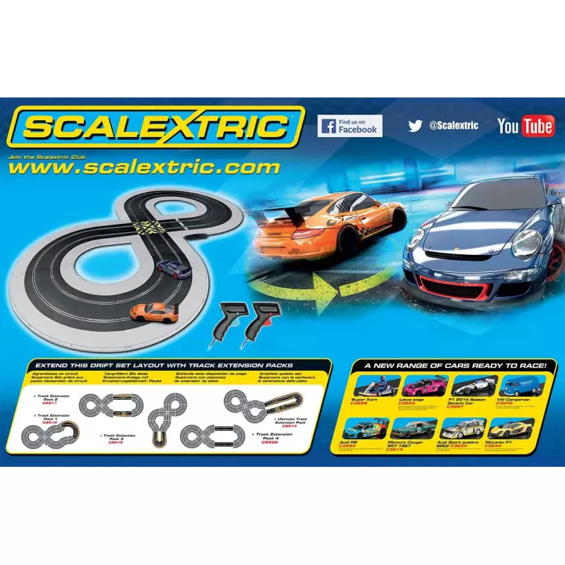 Scalextric C1343 Coffret Porsche Power Slide Slot Car Union