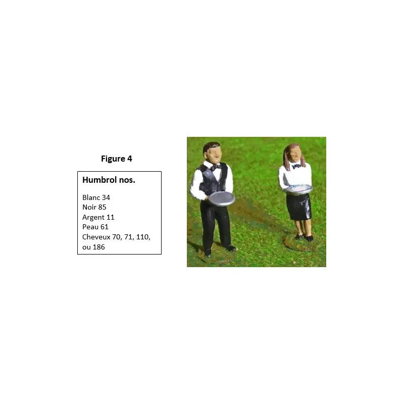 Slot Track Scenics Fig. 4 Waiter and Waitress