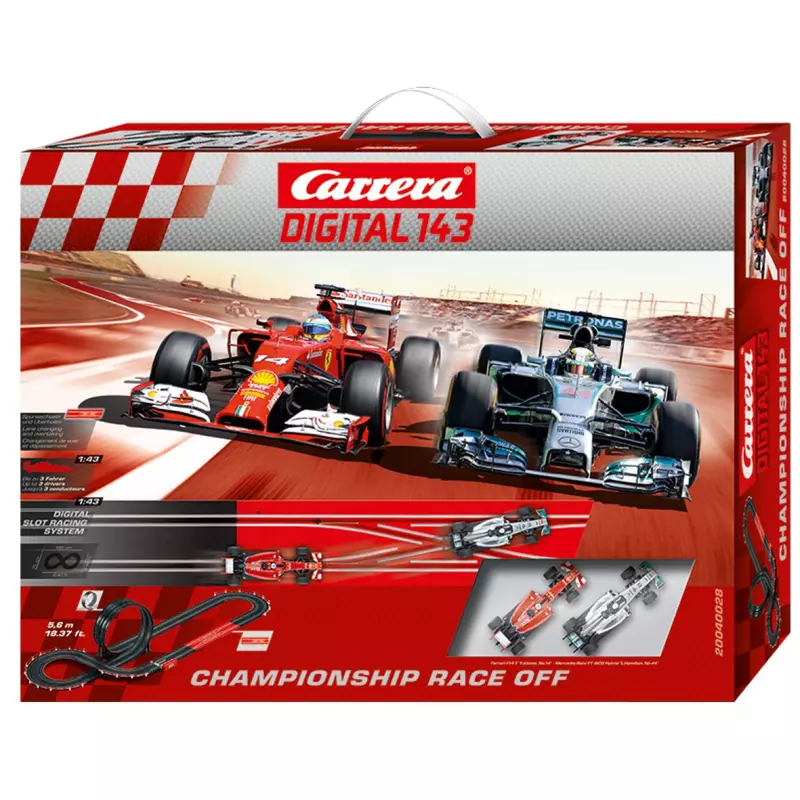 Carrera DIGITAL 143 40028 Championship Race Off Set Slot Car Union