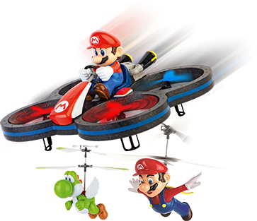 Carrera Toys Super Mario - Flying Cape Mario modèle radiocommandé  Hélicoptère Moteur